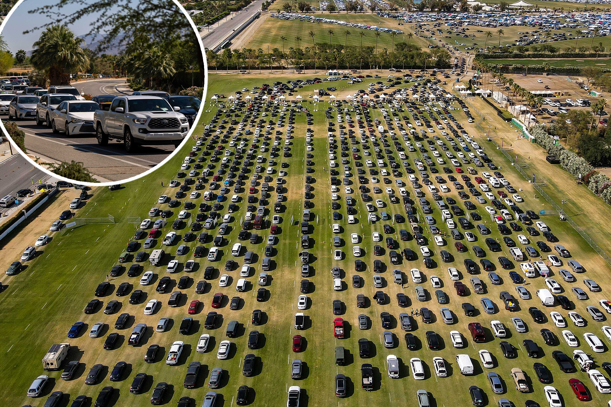 Coachella mayhem boils over as festival-goers brave 12-hour lines and near-record temperatures: ‘Literal hell’