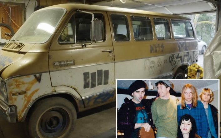 Touring van boasting original Kurt Cobain artwork being sold at auction — but with a catch