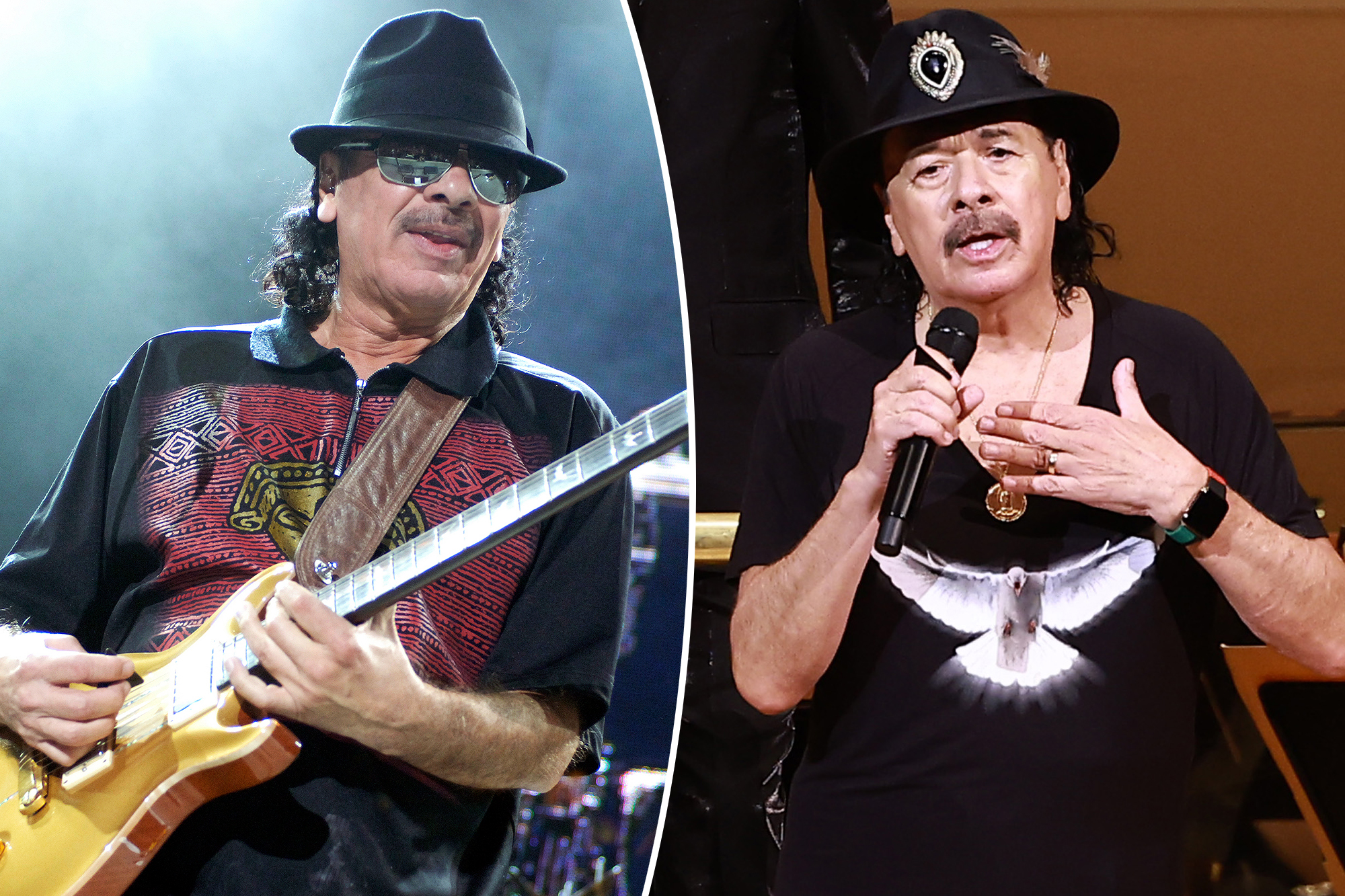 Carlos Santana postpones another Texas concert after being hospitalized for alarming ‘medical emergency’