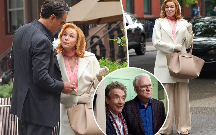 Redhead Renee Zellweger and Bobby Cannavale film ‘Only Murders in the Building’ in Brooklyn