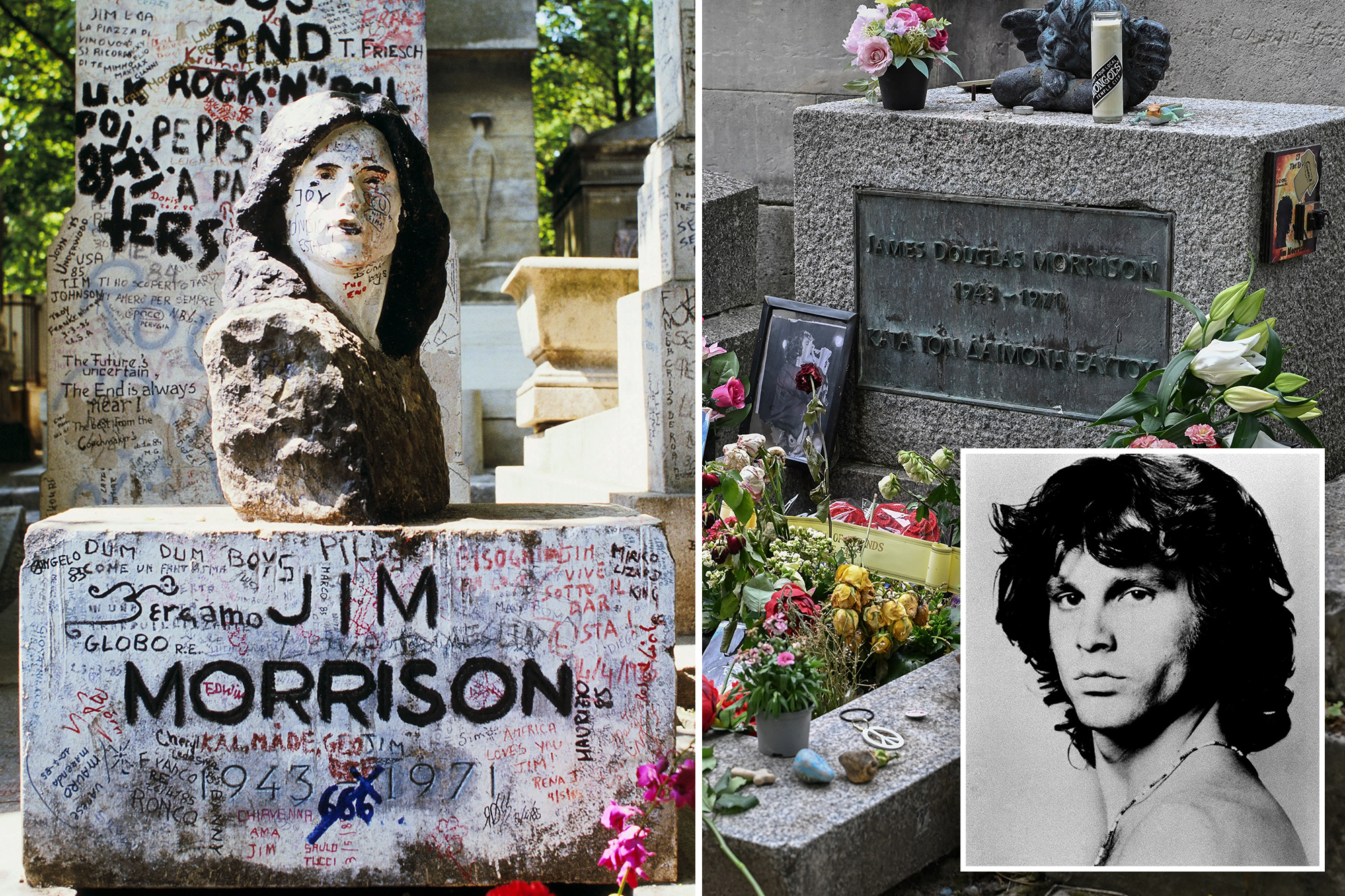 Jim Morrison statue found by chance nearly 4 decades after it was stolen from Doors’ singer’s Paris grave
