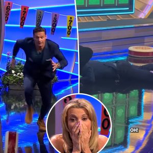 ‘Wheel of Fortune’ host Ryan Seacrest face-plants while attempting stunt on game show