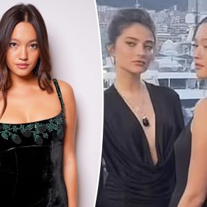 Supermodel Lily Chee, 21, under fire for low-cut dress at Monaco Grand Prix