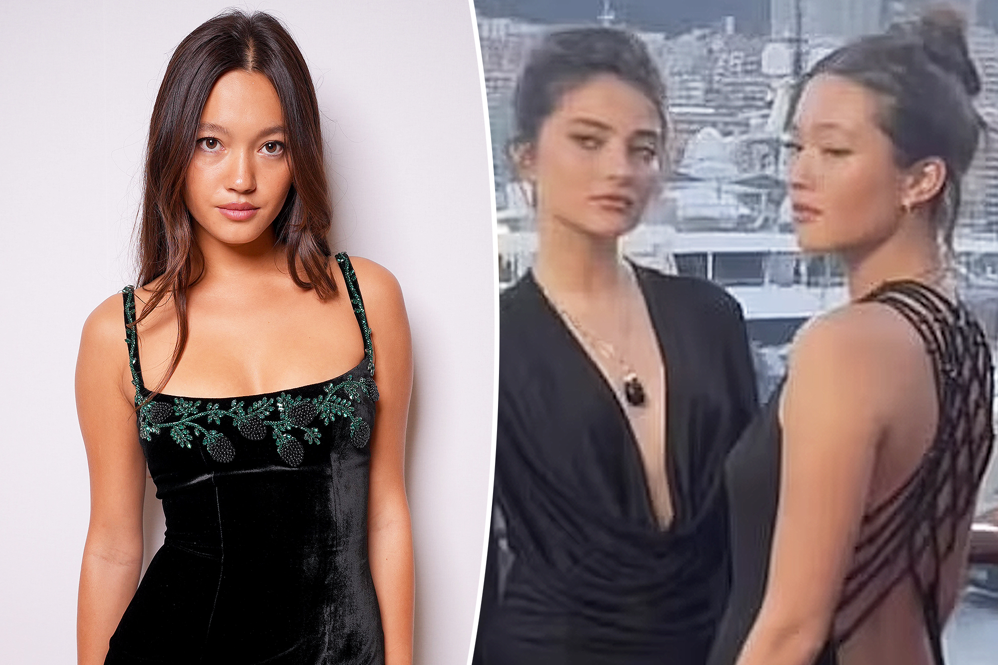 Supermodel Lily Chee, 21, under fire for low-cut dress at Monaco Grand Prix