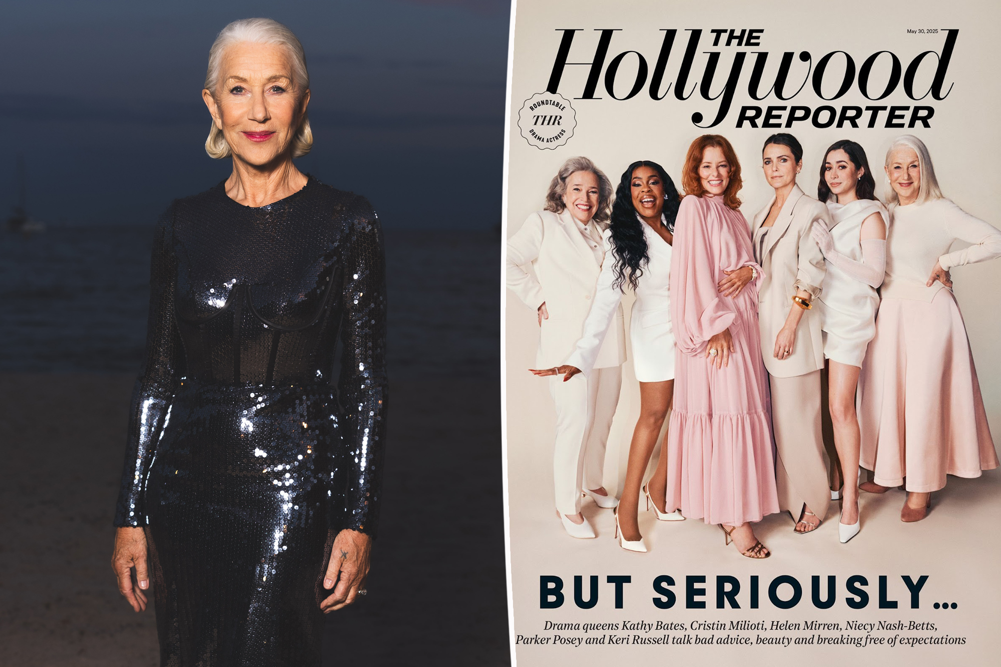 Helen Mirren tells five A-list actresses that ‘none of us are beautiful’