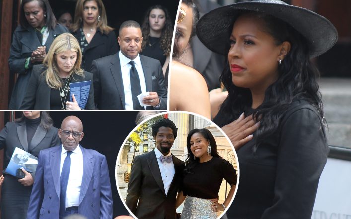 Sheinelle Jones supported by ‘Today’ colleagues at husband’s funeral