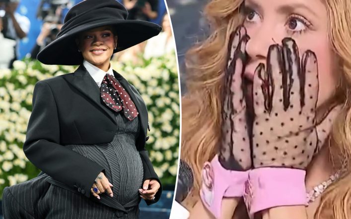 Horrified Shakira reacts to Rihanna snafu on Met Gala 2025 red carpet