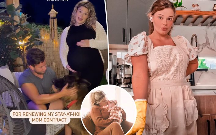 ‘There are no breaks and no bonus’: Proud trad wife barks back at critics who ‘think being at home isn’t real work’