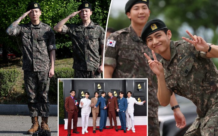 K-pop stars Jimin and Jung Kook of BTS discharged from military service as band’s reunion nears