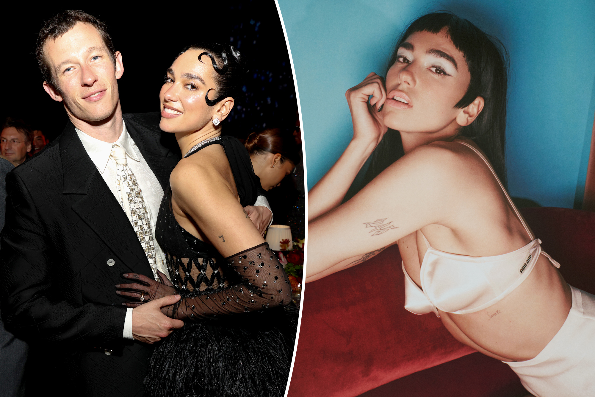 Dua Lipa officially confirms engagement to Callum Turner