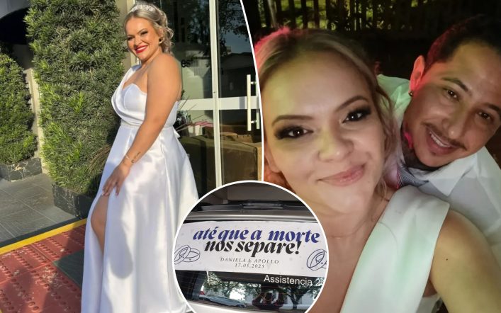 Bride reveals bizarre reason she arrived at her wedding in a hearse — and it’s not because she thinks marriage kills joy