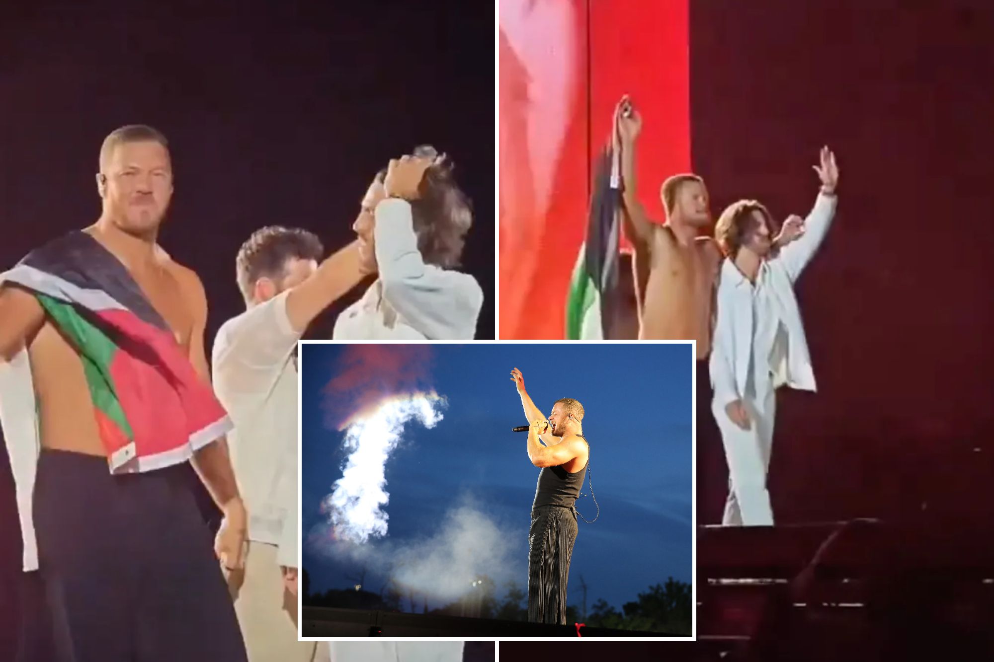 Imagine Dragons frontman kisses Palestinian flag at Milan concert sparking social media frenzy