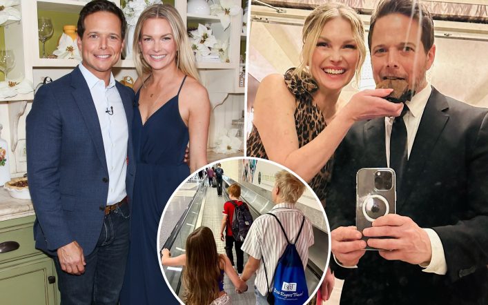 Scott Wolf returns to social media with photo of kids after filing for divorce from wife Kelley: ‘My forever squad’