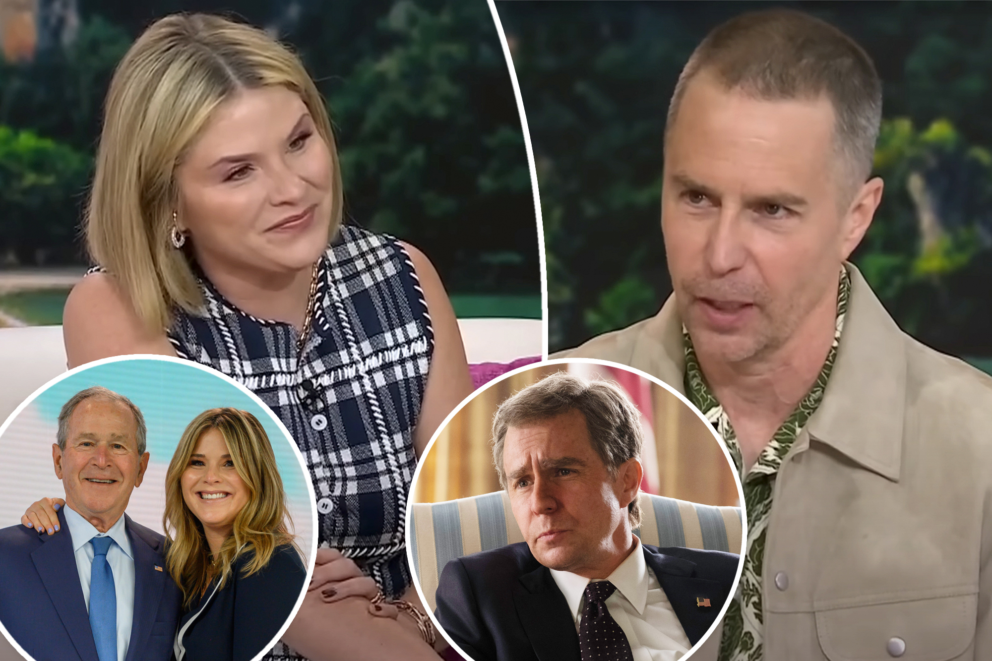 Sam Rockwell apologizes to Jenna Bush Hager for playing her dad George W. Bush in ‘Vice’