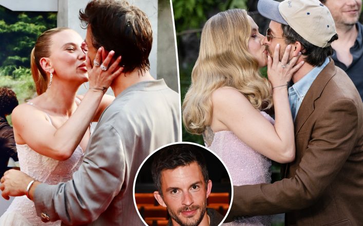 Jonathan Bailey defends kissing Scarlett Johansson — with Colin Jost feet away