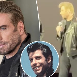 See John Travolta dressed as Danny Zuko to surprise ‘Grease’ sing-along fans