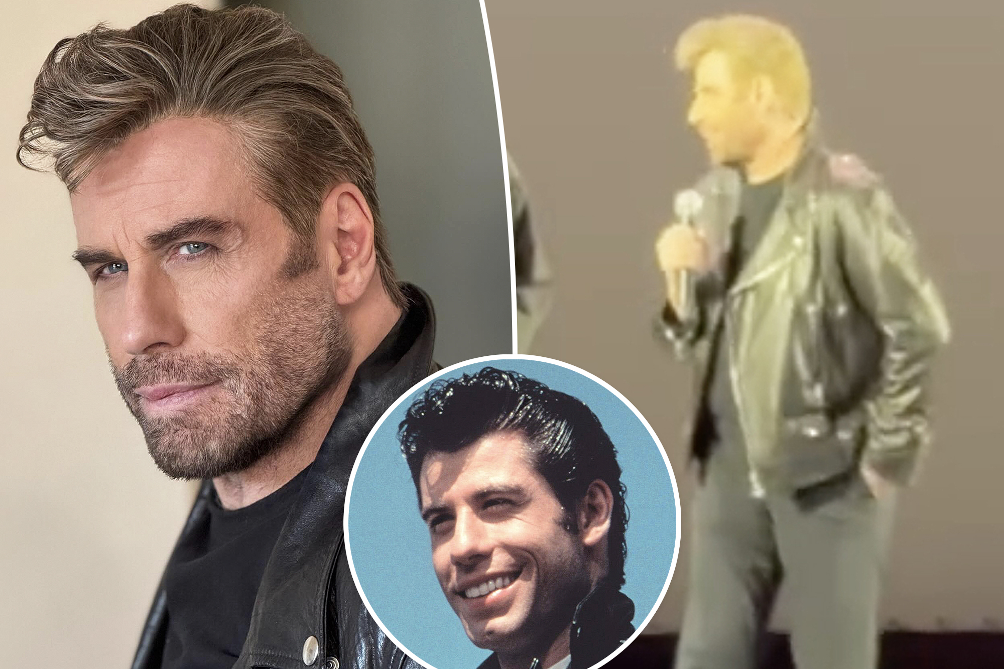 See John Travolta dressed as Danny Zuko to surprise ‘Grease’ sing-along fans