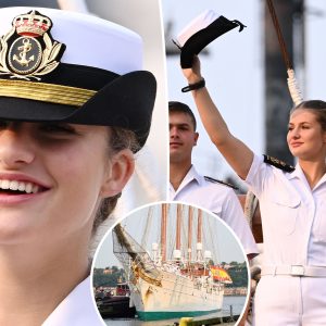 Princess Leonor of Spain, 19, arrives in New York after five months at sea