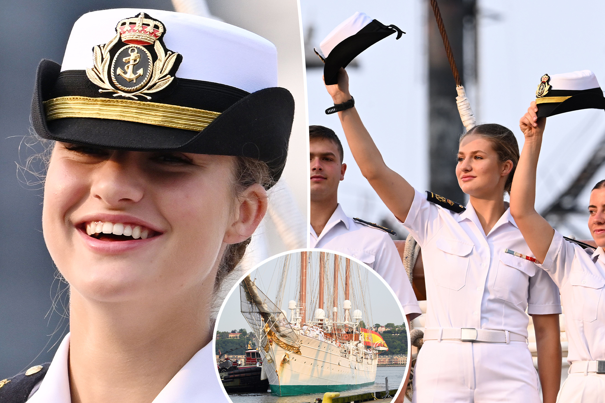 Princess Leonor of Spain, 19, arrives in New York after five months at sea