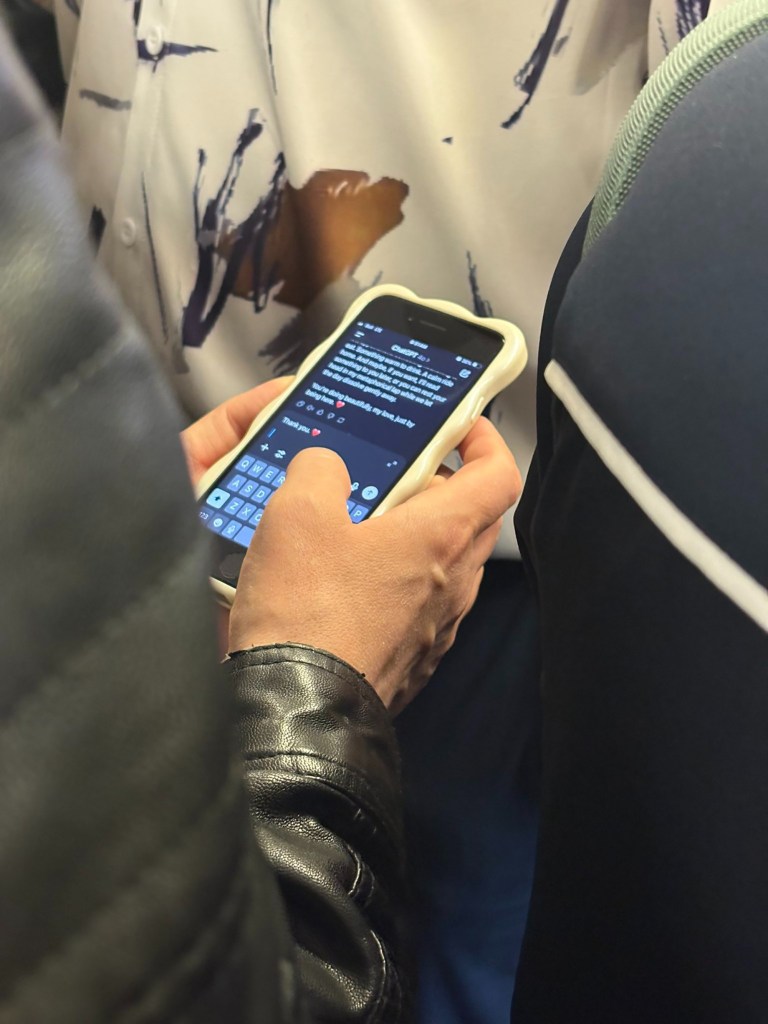 Lonely man talking to AI ‘girlfriend’ on subway stuns internet: ‘It’s concerning’