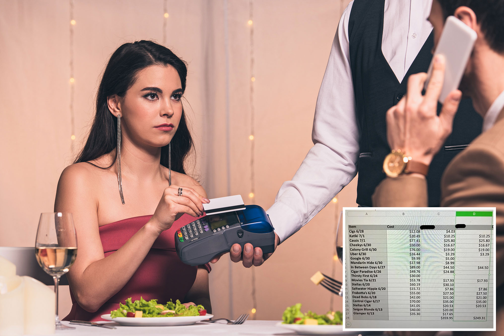 Cheapskate shocks woman with $250 bill for ‘dating expenses’ — broken down on an Excel spreadsheet