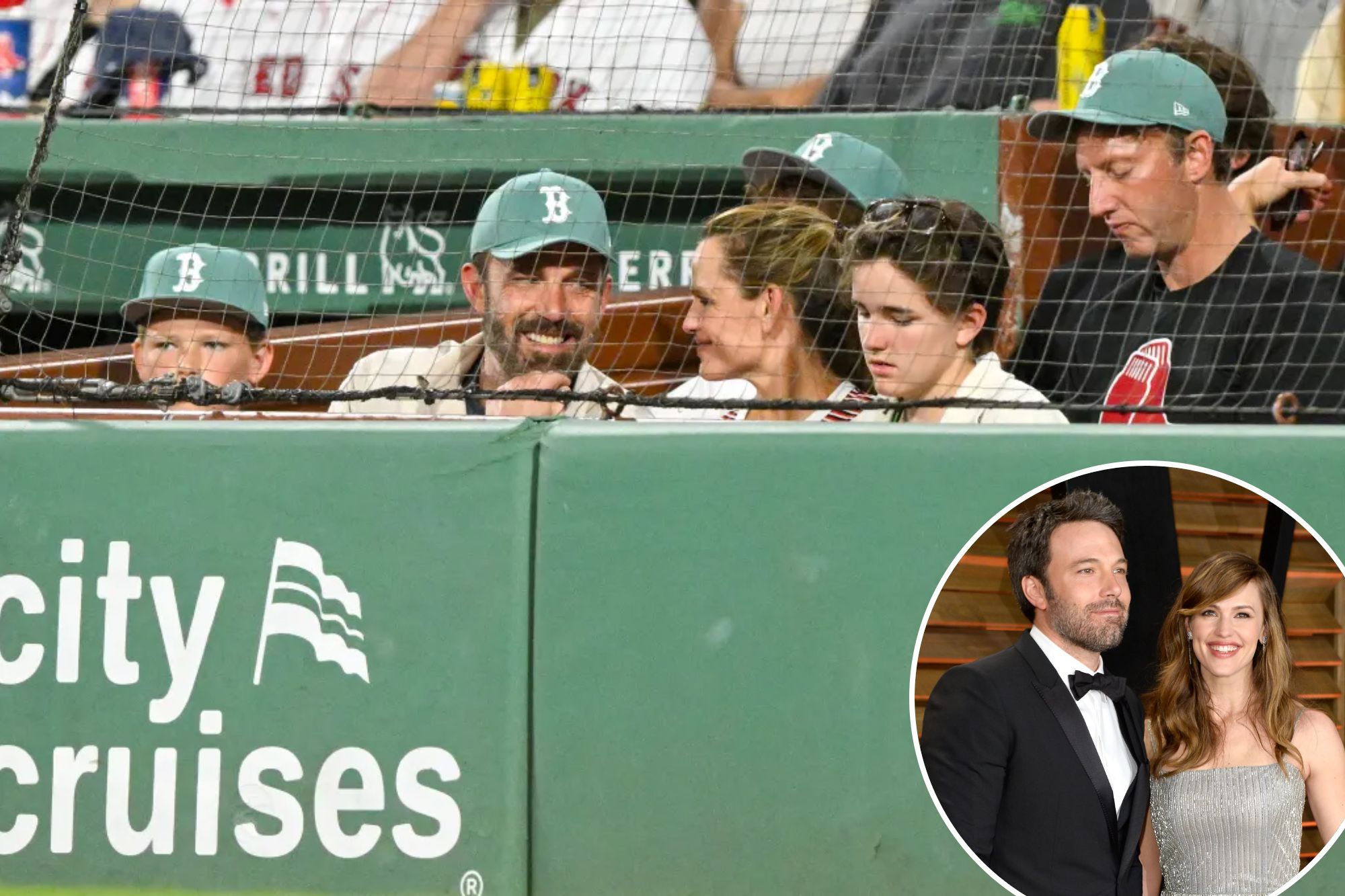 Ben Affleck and Jennifer Garner reunite at Red Sox game with their kids