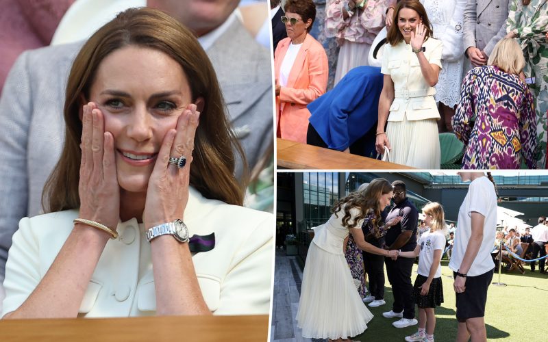 Kate Middleton returns to Wimbledon, receives emotional standing ovation after cancer battle