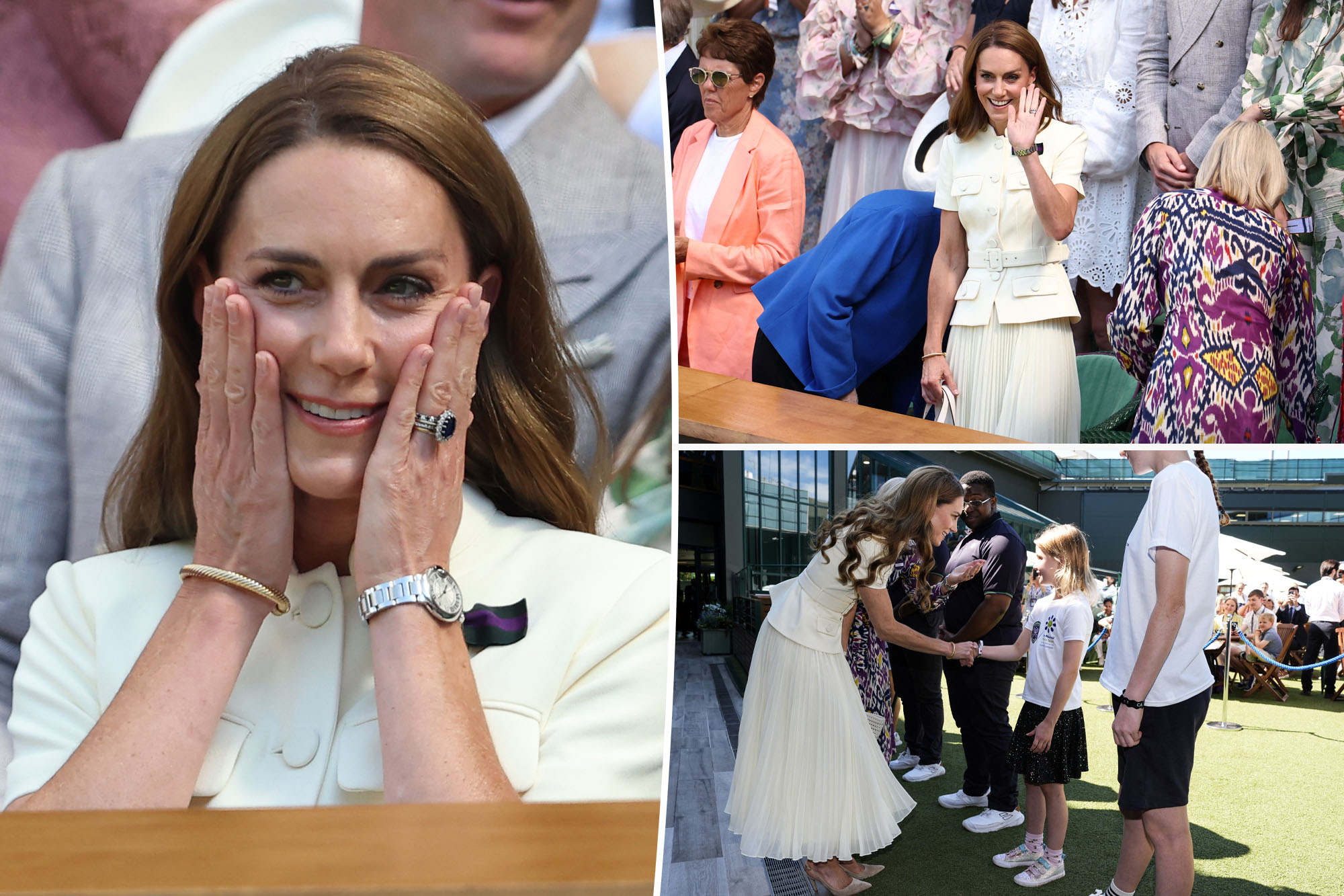 Kate Middleton returns to Wimbledon, receives emotional standing ovation after cancer battle