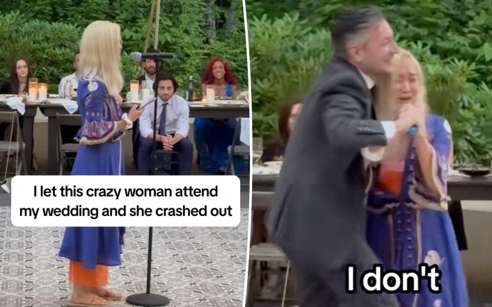 ‘Crazy stalker’ toasts bride and groom with unhinged wedding speech confession: ‘What does she have that I don’t?’