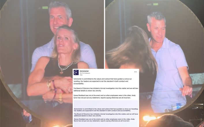 Astronomer launches investigation into CEO Andy Byron and HR boss Kristin Cabot’s alleged affair after Coldplay kiss cam reveal