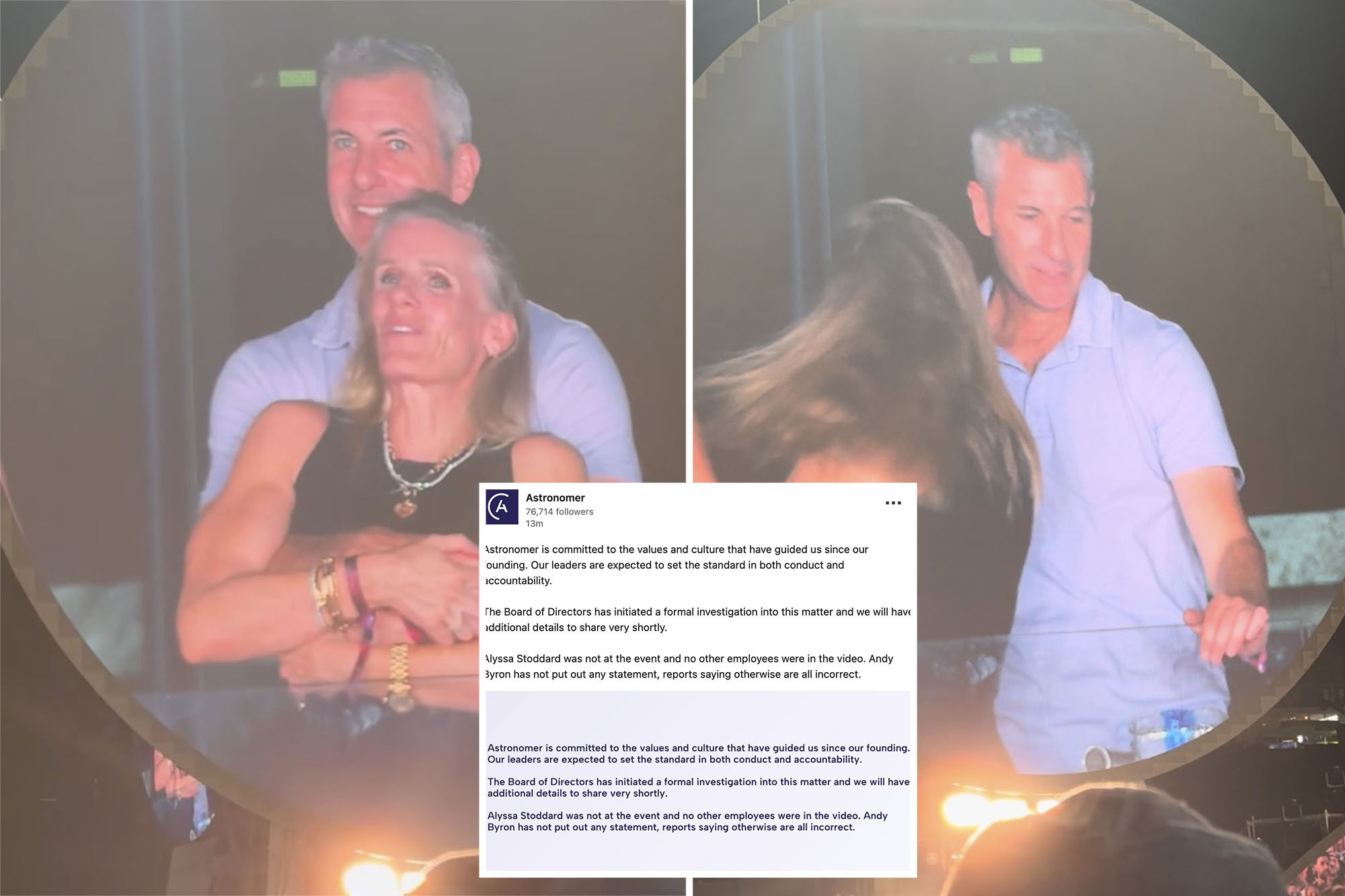 Astronomer launches investigation into CEO Andy Byron and HR boss Kristin Cabot’s alleged affair after Coldplay kiss cam reveal
