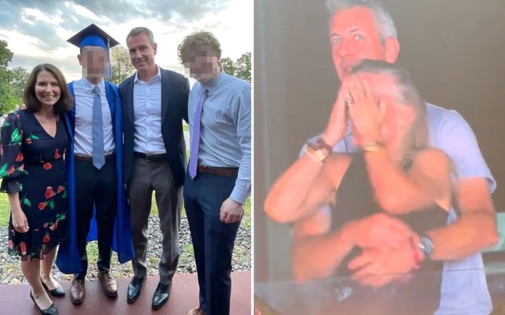 Megan Kerrigan, jilted wife of Astronomer CEO Andy Byron, had happy family photos with him on Facebook up until he was exposed having alleged affair