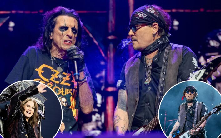 Johnny Depp honors Ozzy Osbourne in surprise performance alongside Alice Cooper