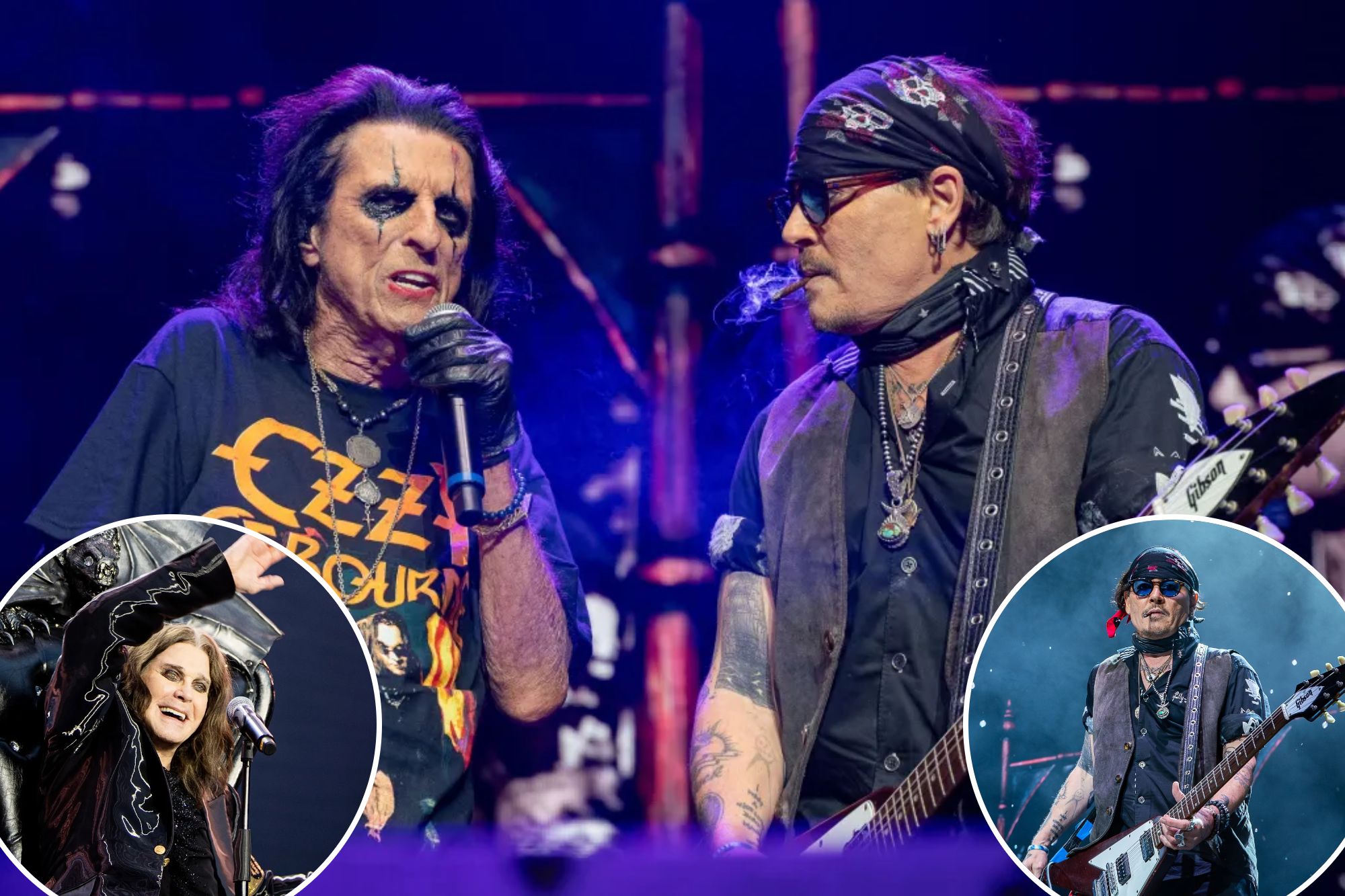 Johnny Depp honors Ozzy Osbourne in surprise performance alongside Alice Cooper