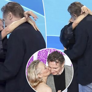 ‘Naked Gun’ co-stars Pamela Anderson and Liam Neeson are reportedly dating — after ‘makeout’ session on TV