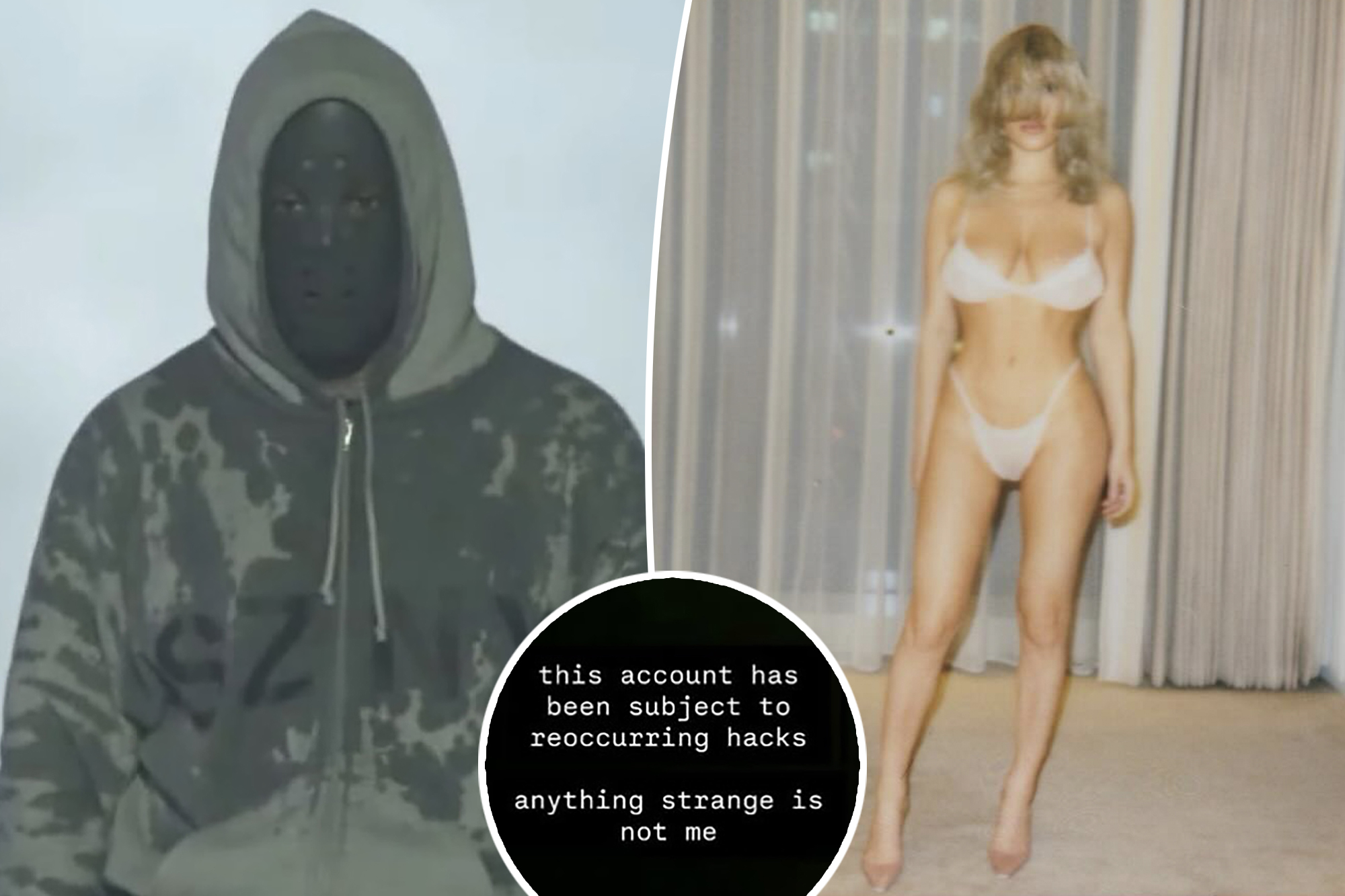 Kanye West posts disturbing selfie moments before wife Bianca Censori issues warning