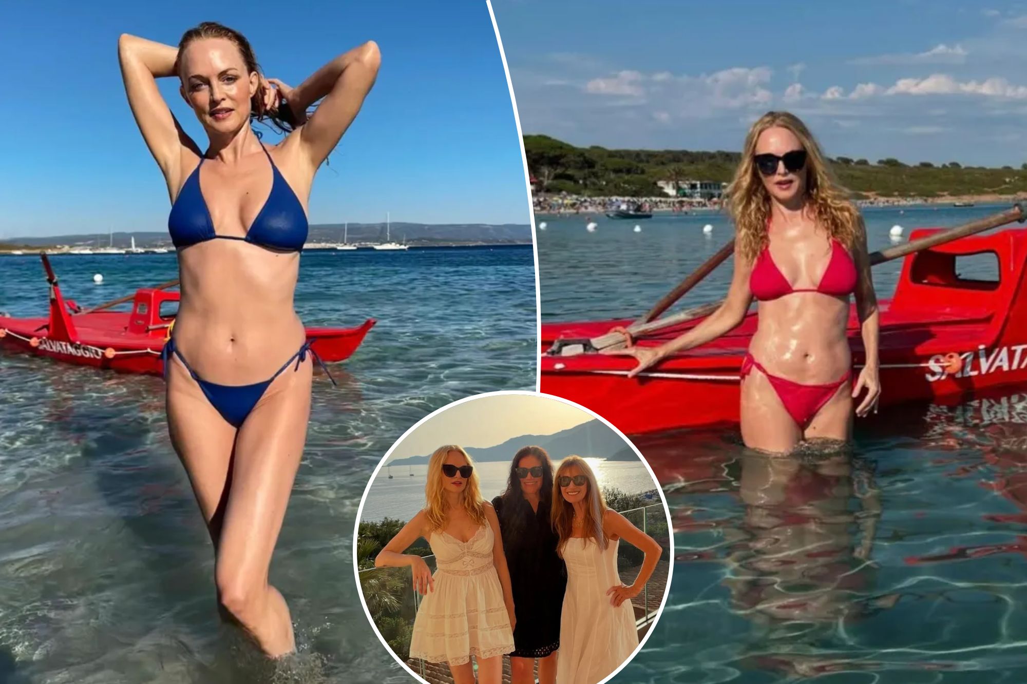 Heather Graham flaunts ageless figure in stunning bikini collection during Italian vacation