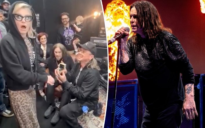 Kelly Osbourne gets engaged during dad Ozzy’s emotional final show with Black Sabbath