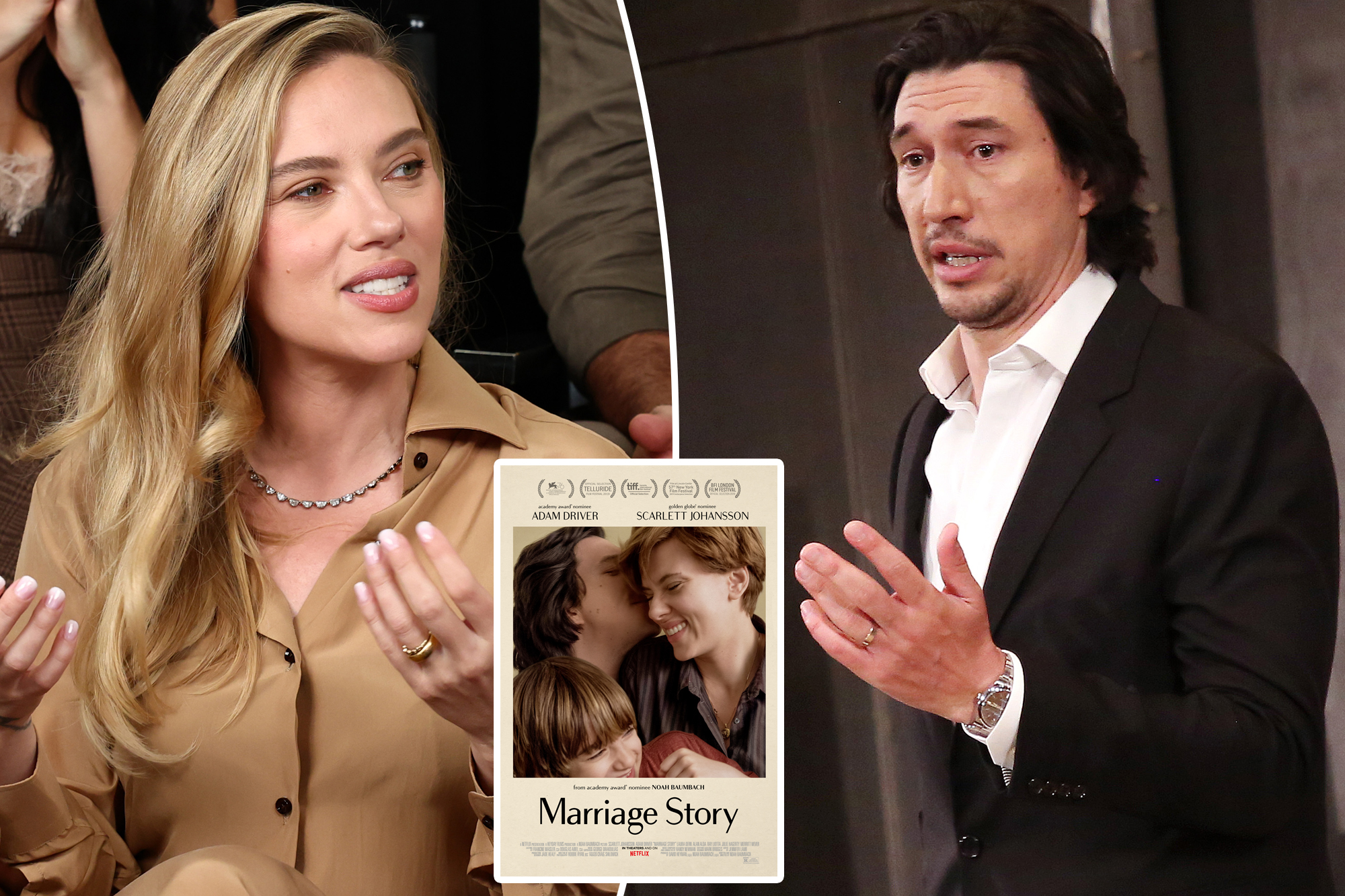 Scarlett Johansson, Adam Driver’s ‘Marriage Story’ being used to scare wolves from killing cattle across US