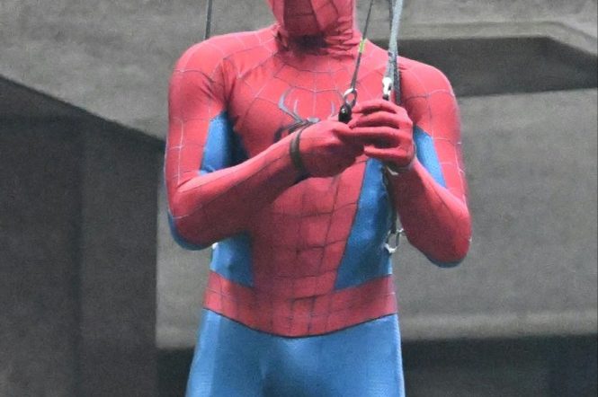 Tom Holland stunt double swings into explosive action in ‘NYC’ for latest Spider-Man movie