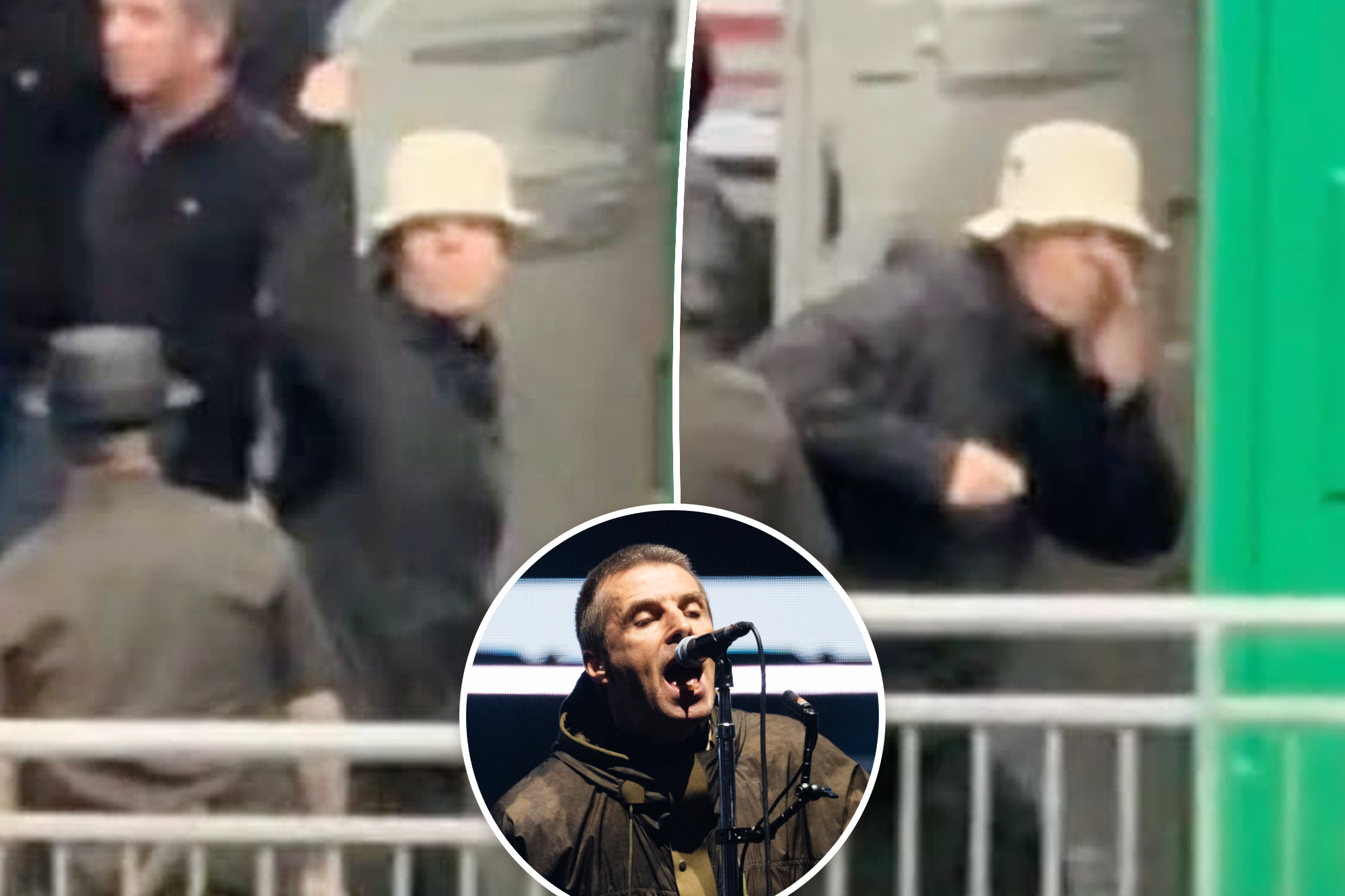 Liam Gallagher appears to joke about using drugs ahead of Oasis show — before entering porta-potty